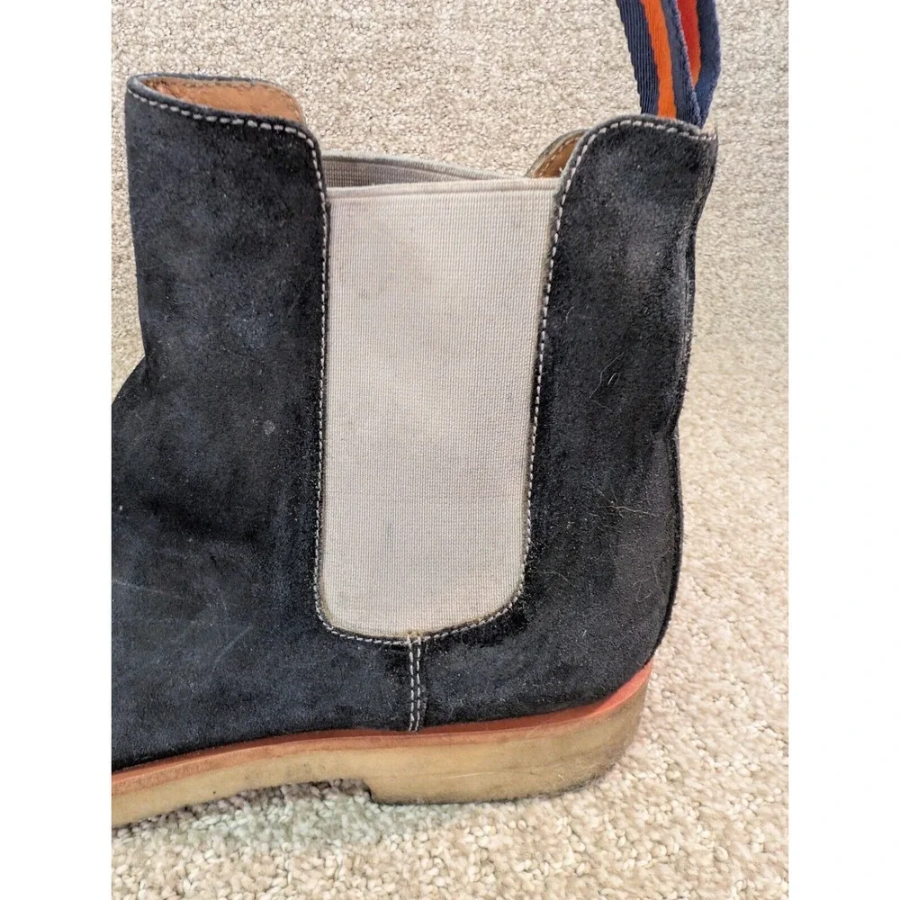New Republic Boots Mens 11 Sonoma Chelsea Boots Blue Suede Upper